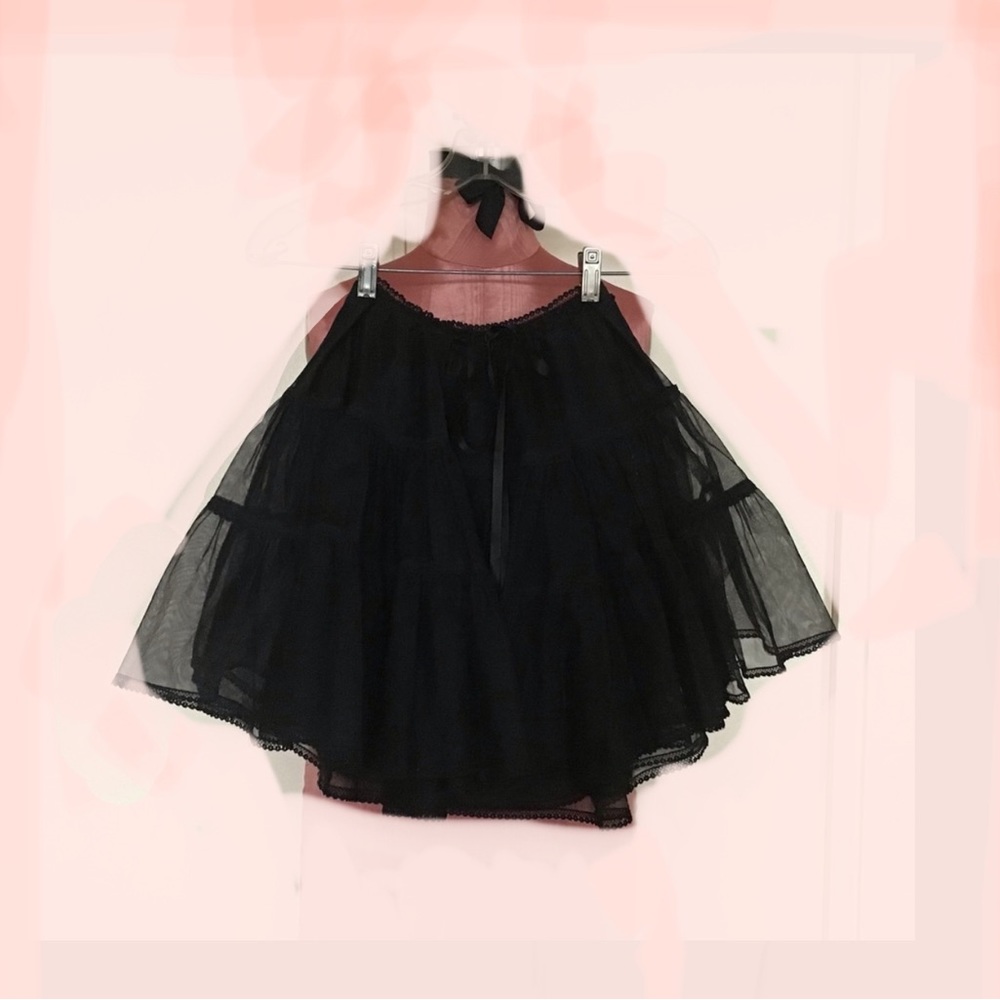 DKNY Tulle Organza Lace Black Short Skirt. SZ 2-4 - Picture 8 of 8